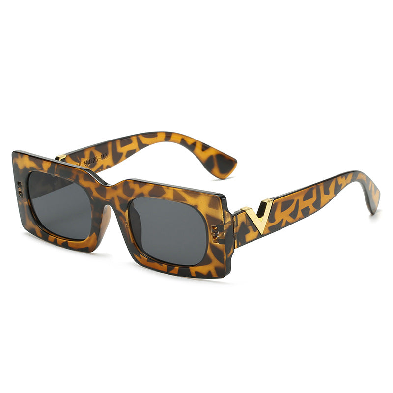Women's oversized sunglasses with animal print Kalsten