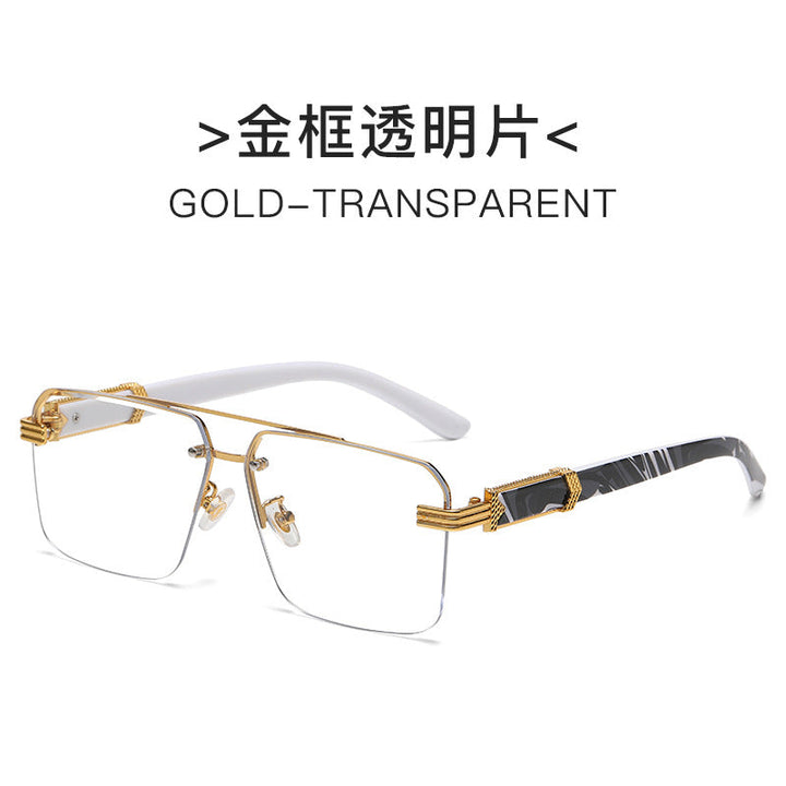 Women Designer Glasses with Elegant Gold Frame and Transparent Lenses Kalsten