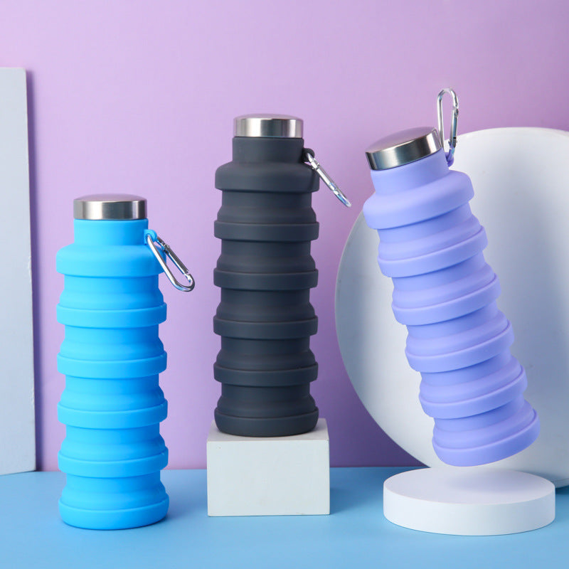 Women collapsible silicone drinking bottle Kalsten