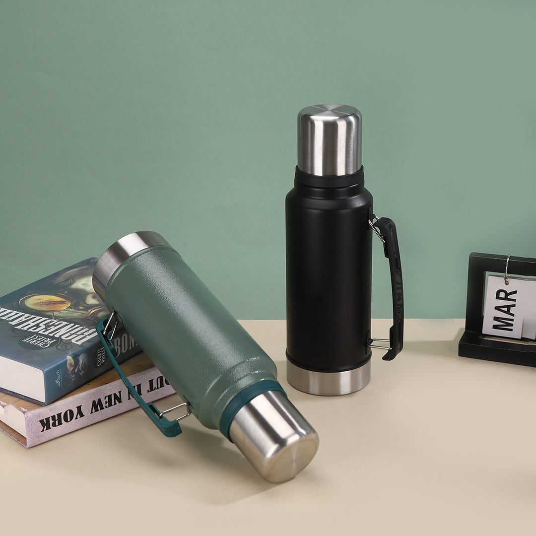 Unisex Insulated Stainless Steel Water Bottle with Carrying Handle Kalsten