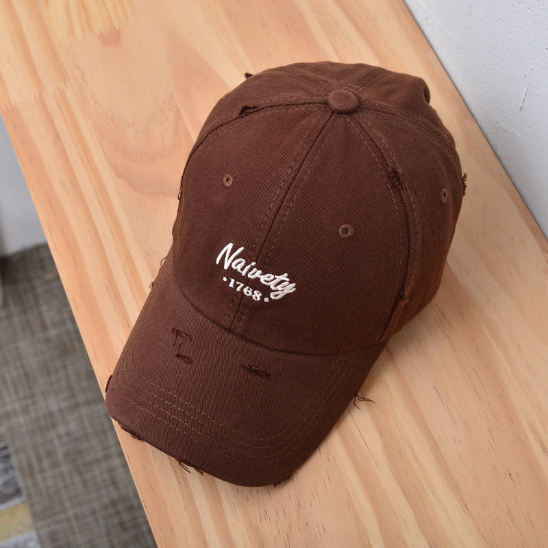 Men's Distressed Vintage Cotton Baseball Cap Kalsten