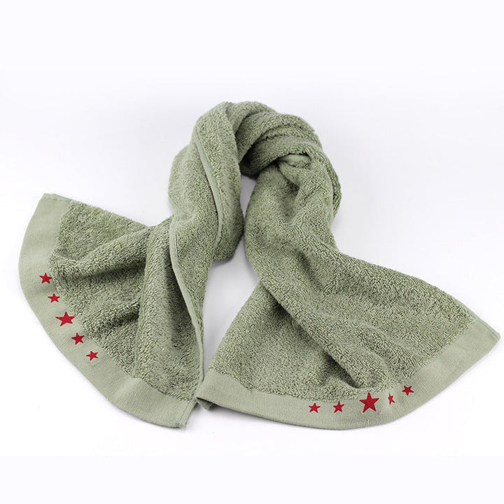 Care Towel With Soft Surface And Decorative Star Border Kalsten