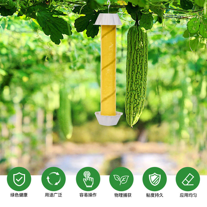 Hanging suet cylinder bird feeder with protective cap and drainage tray Kalsten