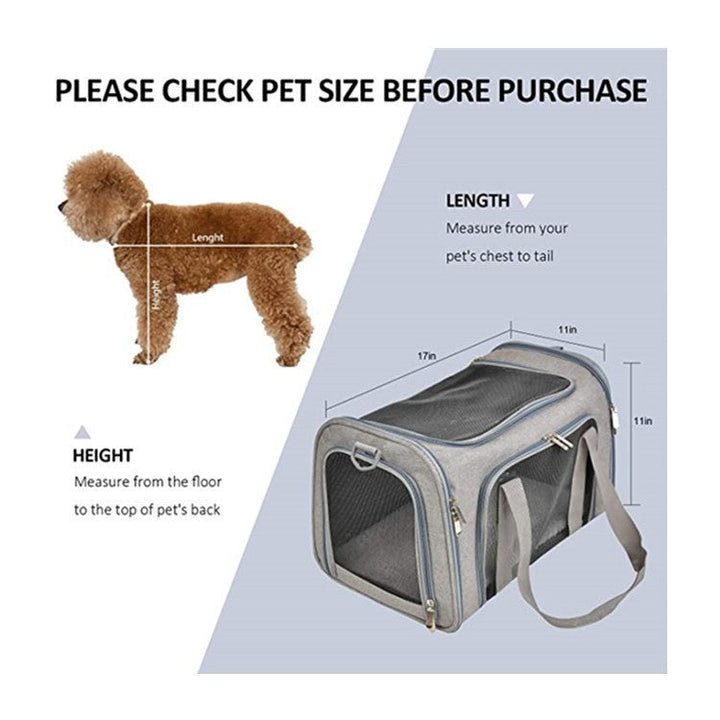 Pet Carrier with Breathable Mesh and Secure Ventilation System Kalsten