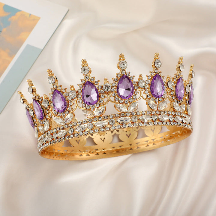 Ladies Luxurious Festive Crown with Shining Gemstones Kalsten
