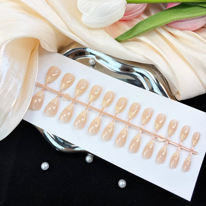 Natural Glossy Press-On Nail Set Kalsten