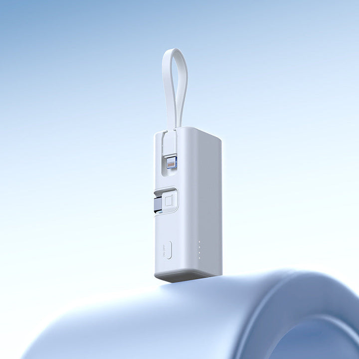Mini Powerbank with Integrated Charging Cable and LED Display Kalsten