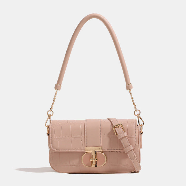 Crocodile-Embossed Crossbody Handbag Kalsten