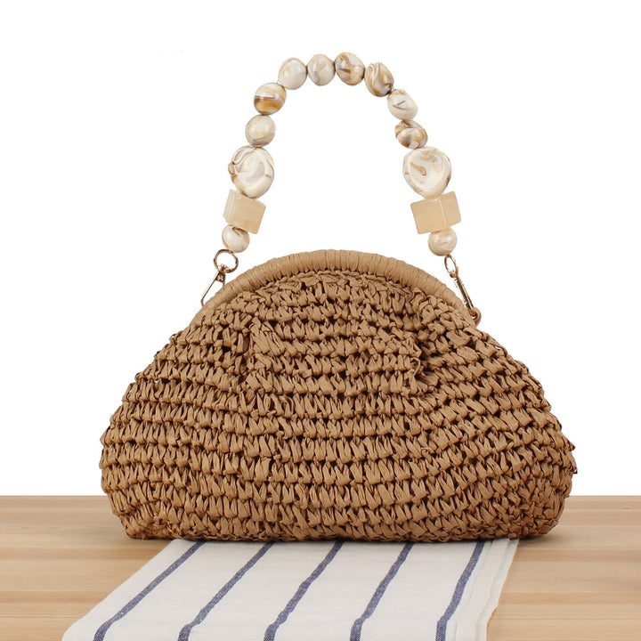 Handbag with innovative bead handle Kalsten