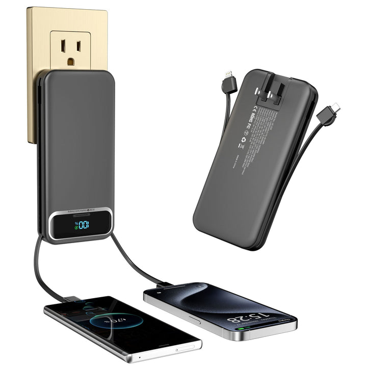Powerbank with Integrated Charger and Lcd Display Kalsten