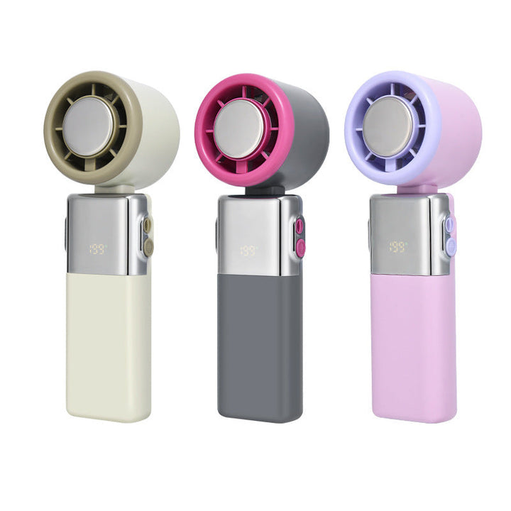 Women's portable hand fan with intelligent digital display Kalsten