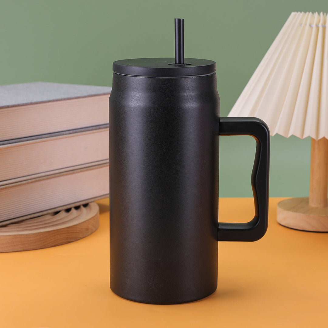 Women's reusable drinking cup with straw and ergonomic handle Kalsten