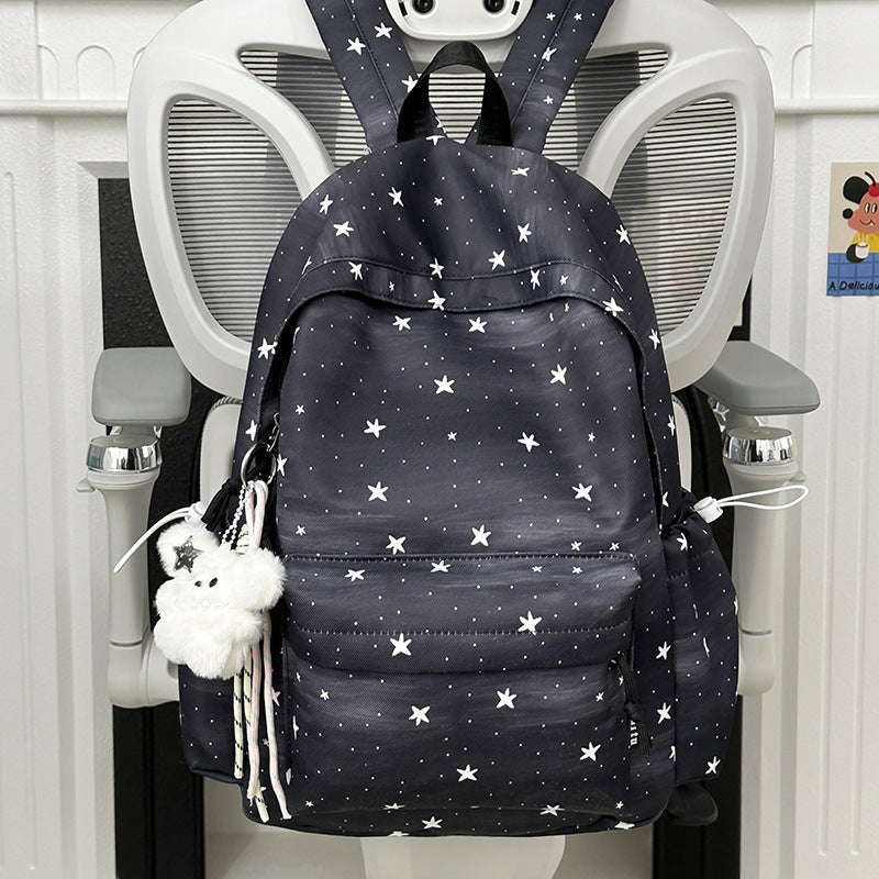Adorable Star-Patterned School Backpack