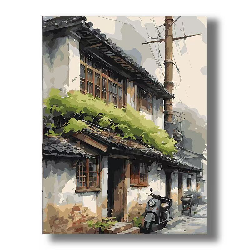 Urban Vintage Architecture Canvas Art Kalsten