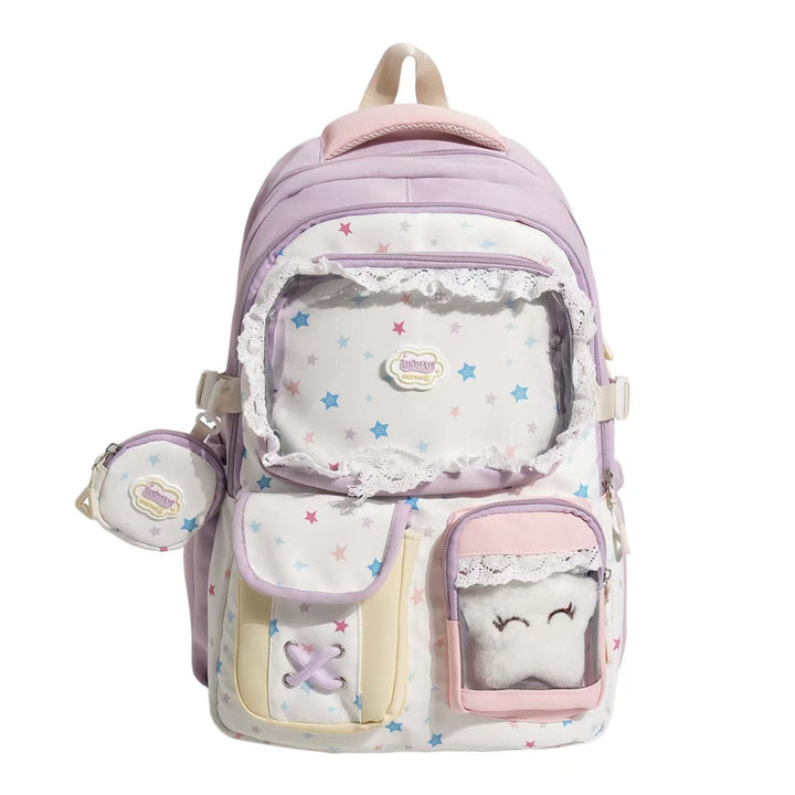 Transparent Front Multi-Compartt Backpack Kalsten