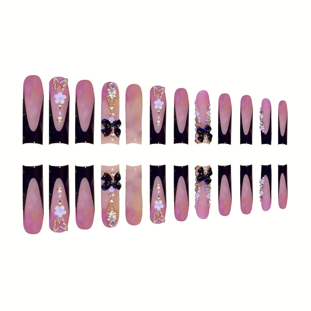 Glamorous Artistic Press-On Nail Set Kalsten
