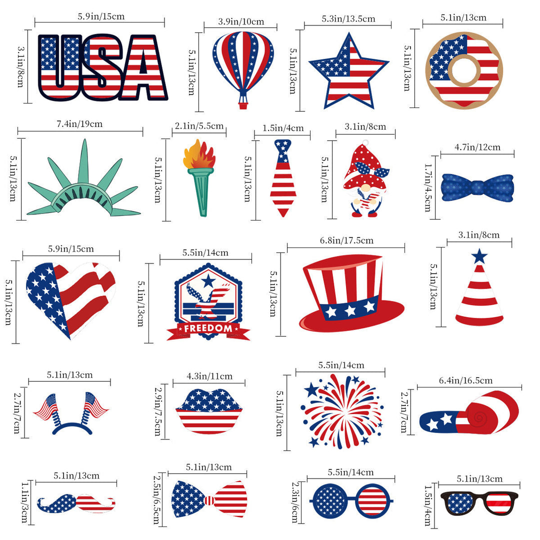 Ladies creative photo glasses collection for patriotic holidays Kalsten