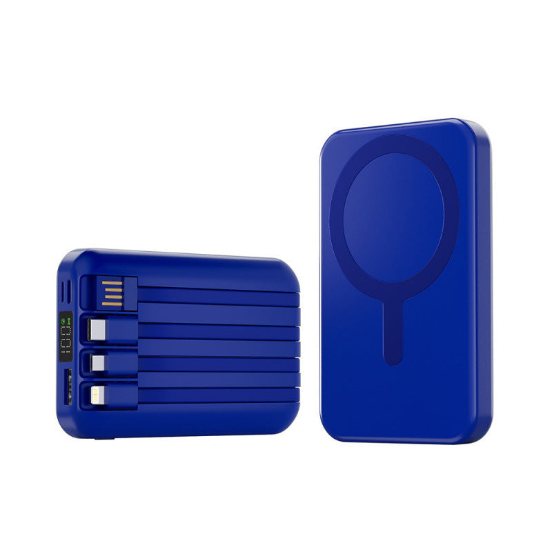 Portable power bank with integrated cable speaker and fast charging function Kalsten