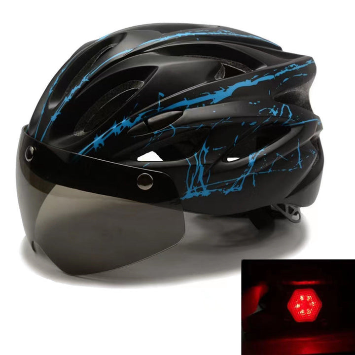Bicycle helmet with integrated sun visor and optimal ventilation Kalsten