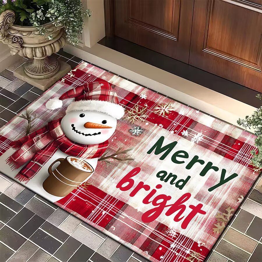 Festive Christmas Welcome Mat Acalora