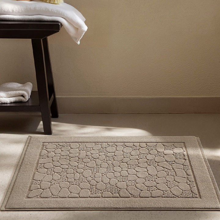 Plush Textured Bathroom Mat Kalsten