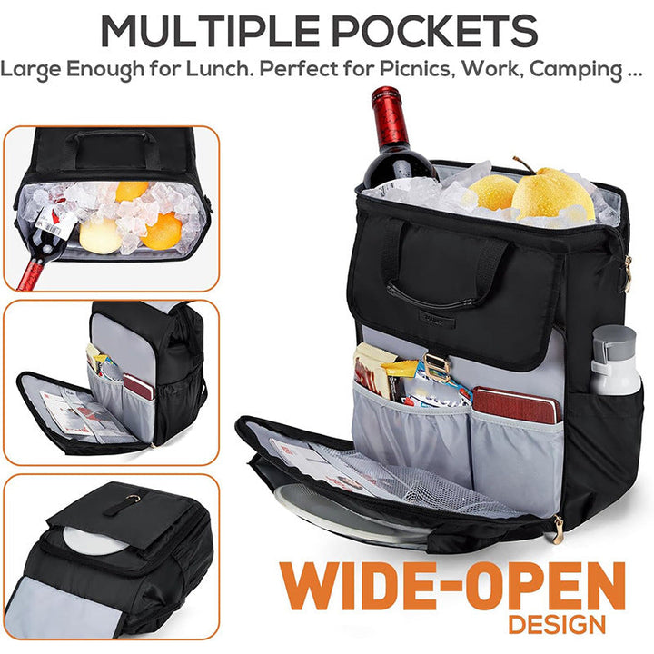 Versatile and Stylish Backpack with Insulated Compartment Kalsten