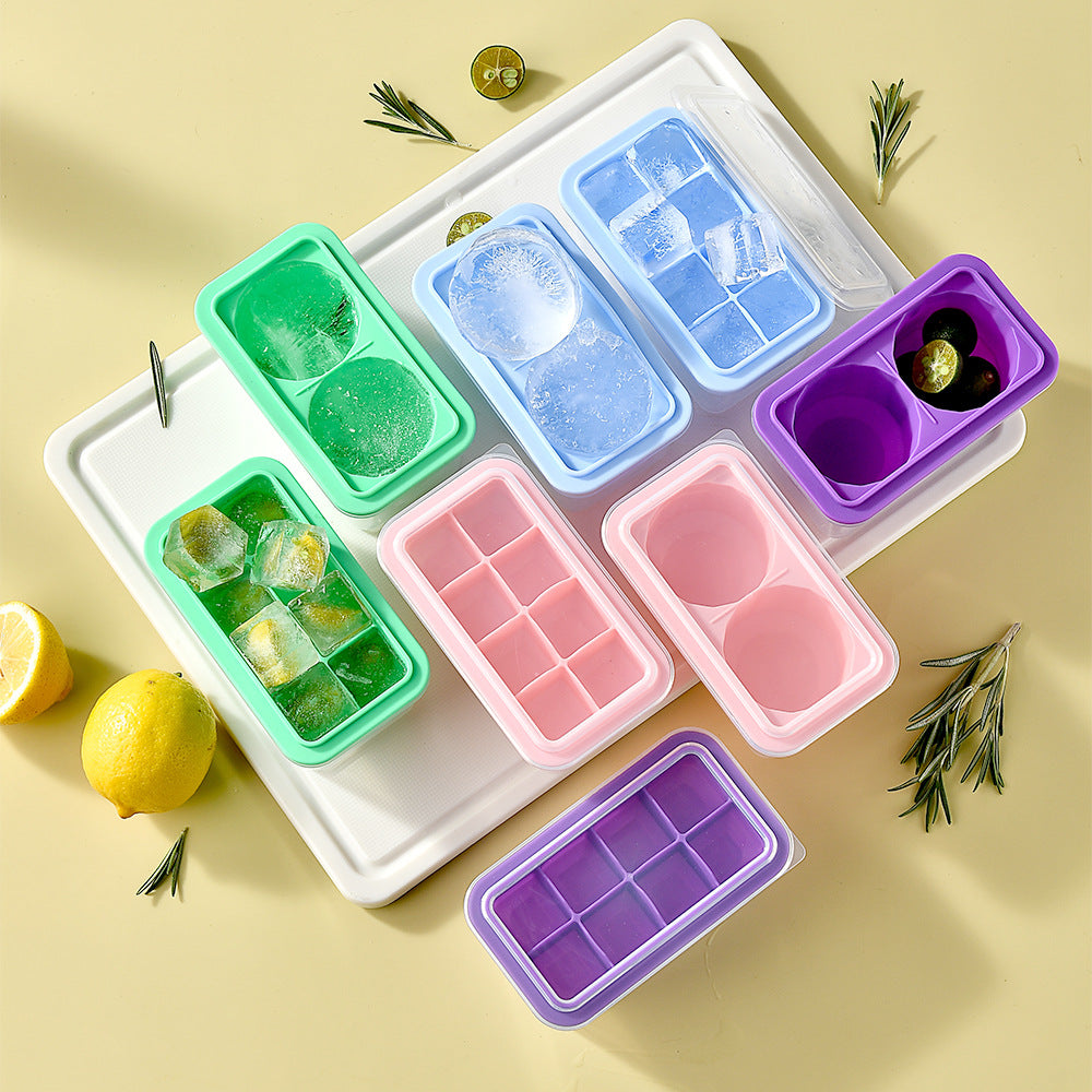 Silicone Ice Cube Tray with Practical Lid Kalsten