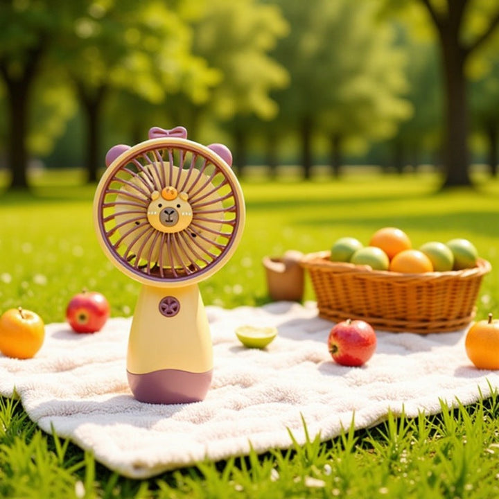 Unisex Portable Mini Hand Fan with Ergonomic Grip and USB Charging Function Kalsten