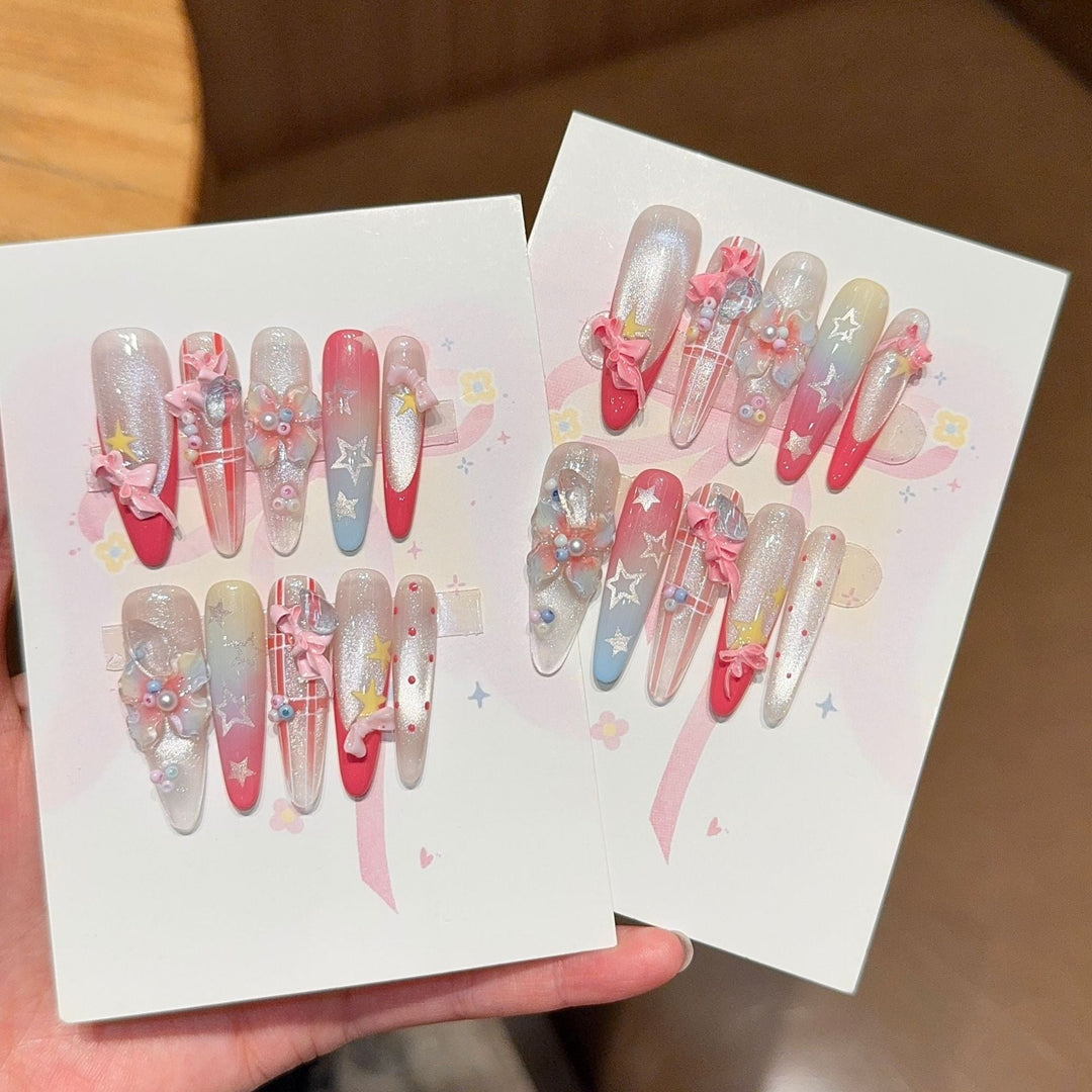 Artificial Nail Tips with Playful Design Kalsten