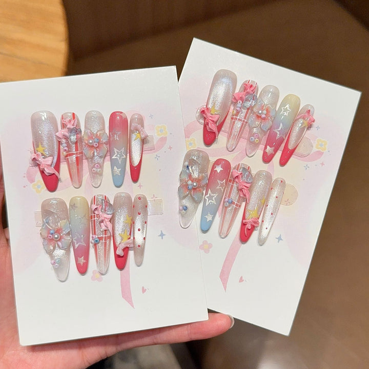 Artificial Nail Tips with Playful Design Kalsten