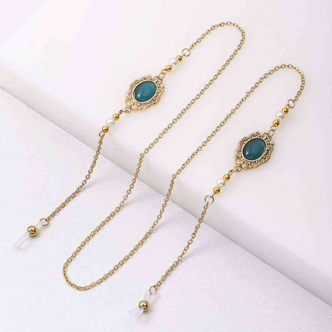 Ornate Eyewear Chain with Gemstone Accents Kalsten
