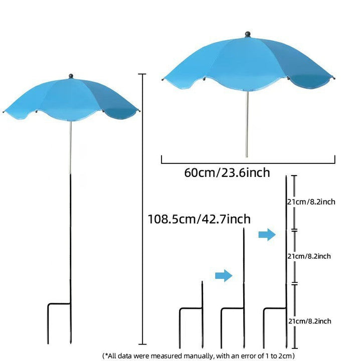 Women's sun protection umbrella with flexible tripod Kalsten