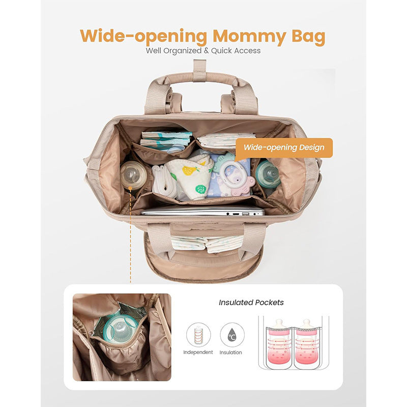 Fashionable backpack with insulated inner compartment Kalsten