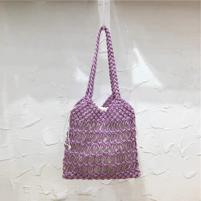 Hand-knotted shopping and beach bag Kalsten
