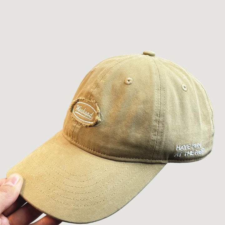 Men's Casual Distressed Embroidered Baseball Cap Kalsten