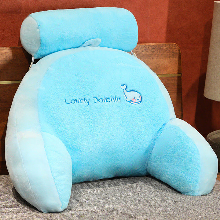 Plush back support cushion with cute rabbit motif Kalsten