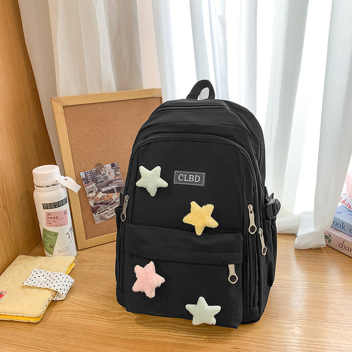 Decorative Plush Star Backpack