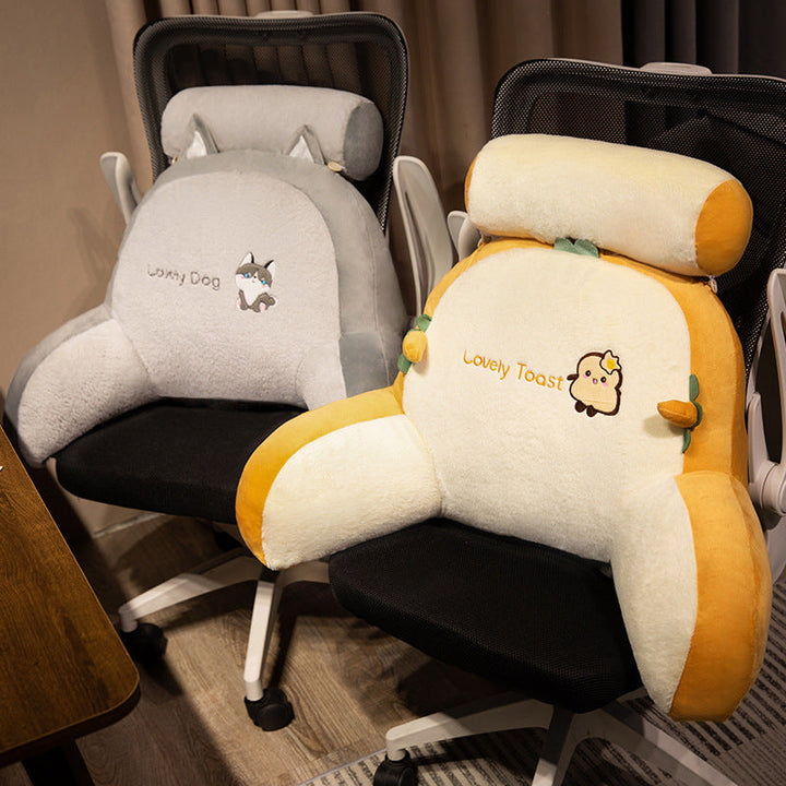 Plush back support cushion in dolphin design Kalsten