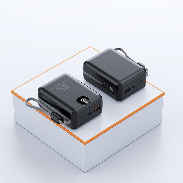 Portable power bank with LCD display and multifunctional connection options Kalsten