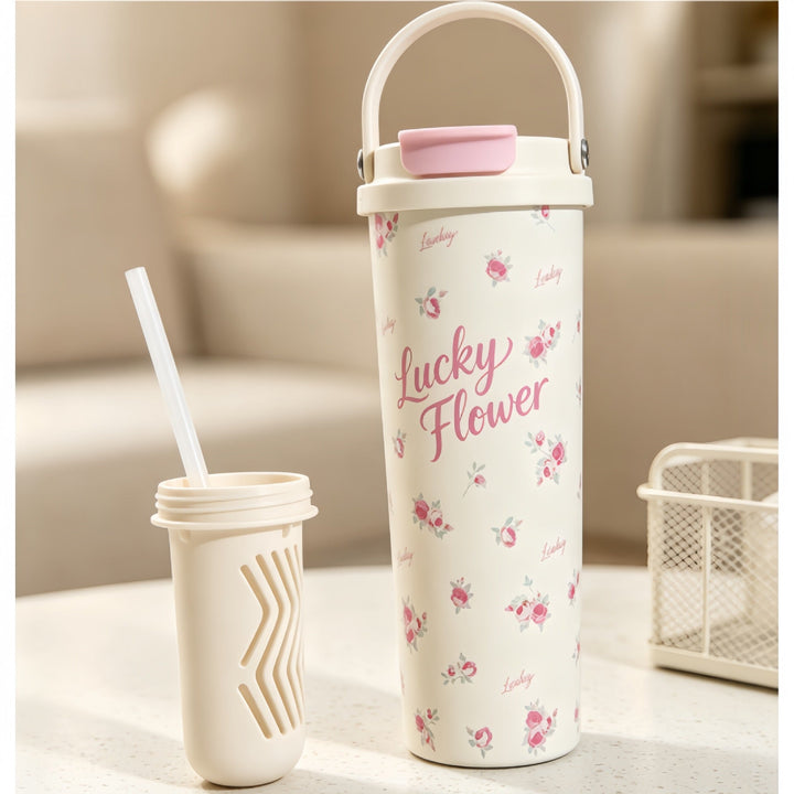 Women’s insulated bottle with high-quality floral design Kalsten