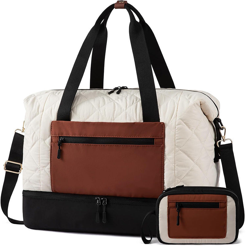 Practical Travel Bag with Removable Cosmetic Pouch Kalsten