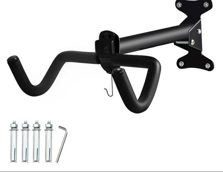 Heavy-Duty Wall-Mounted Bicycle Storage Hook with Padded Dual Arms and Fixed Foldable Mount Kalsten