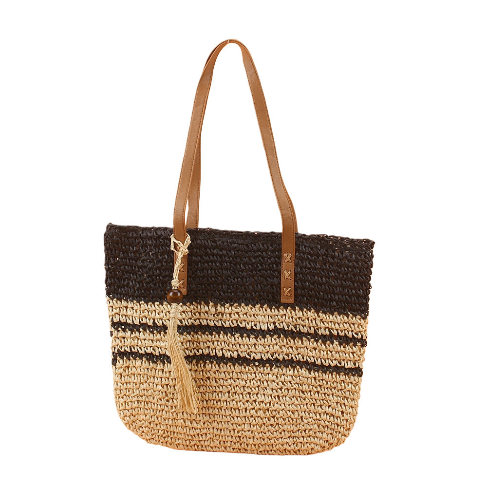 Structured straw tote bag Kalsten