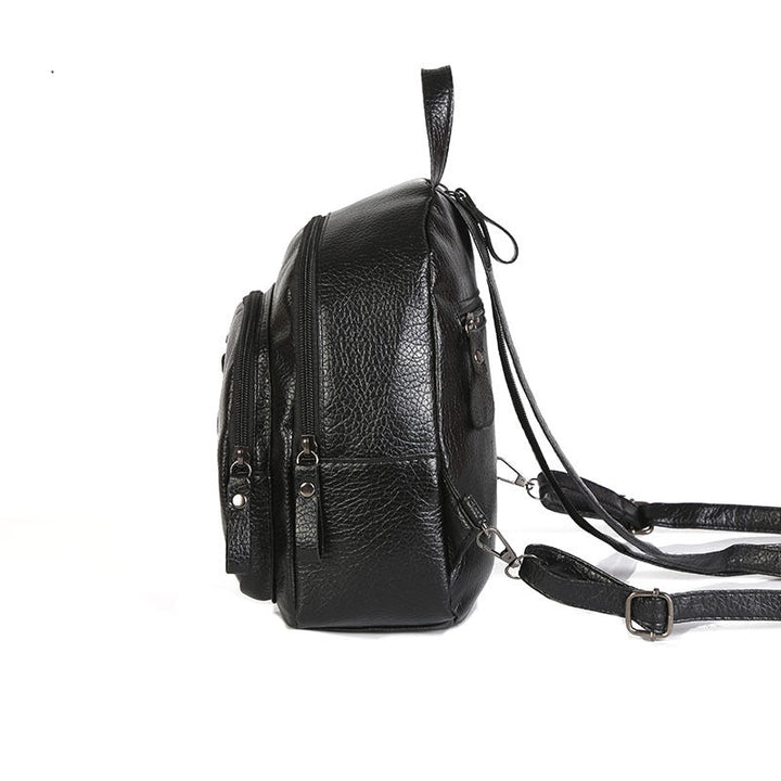 Stylish Leather Mini Backpack Kalsten