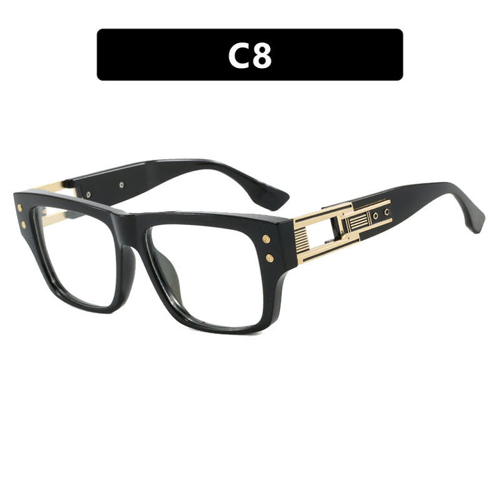 Women’s trendy square sunglasses with elegant gold decorative structure Kalsten