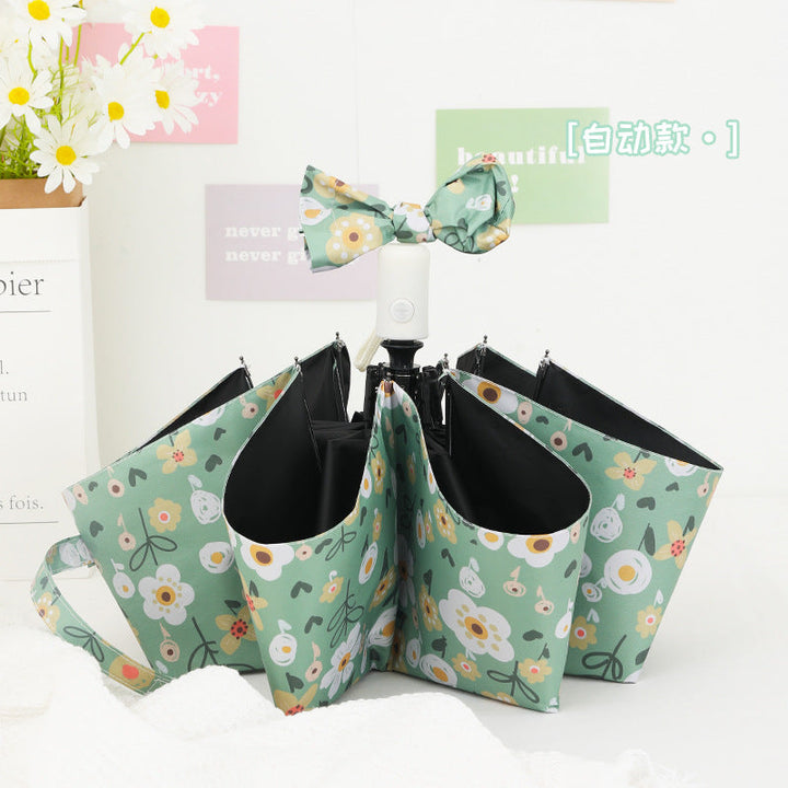 Women's Foldable Umbrella with Colorful Floral Patterns Kalsten