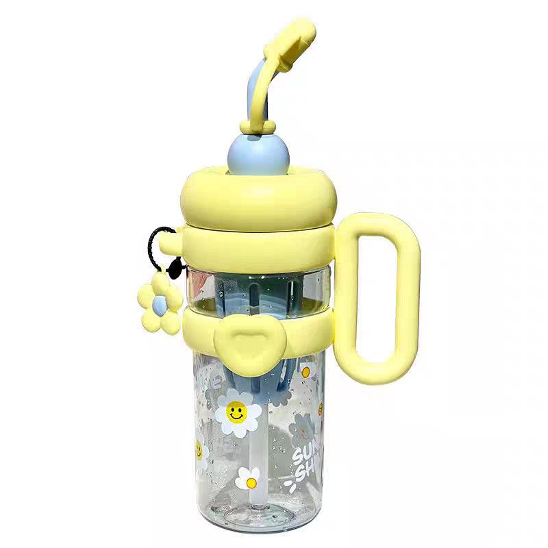 Unisex Water Bottle with Refillable Straw Kalsten