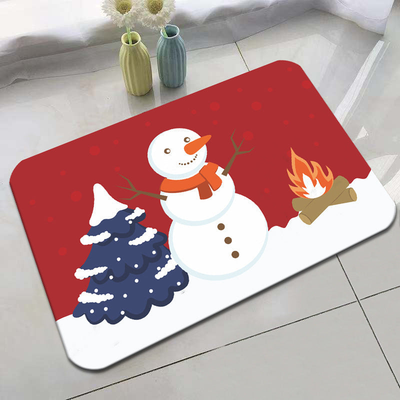 Festive Holiday-Themed Bath Mat Kalsten
