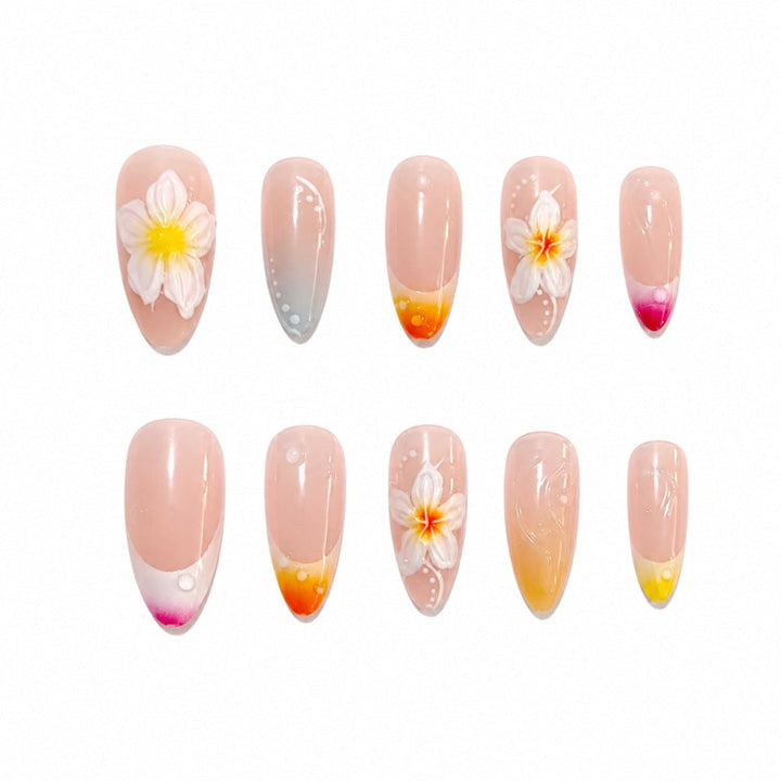 Creative Nail Art with Floral Details Kalsten