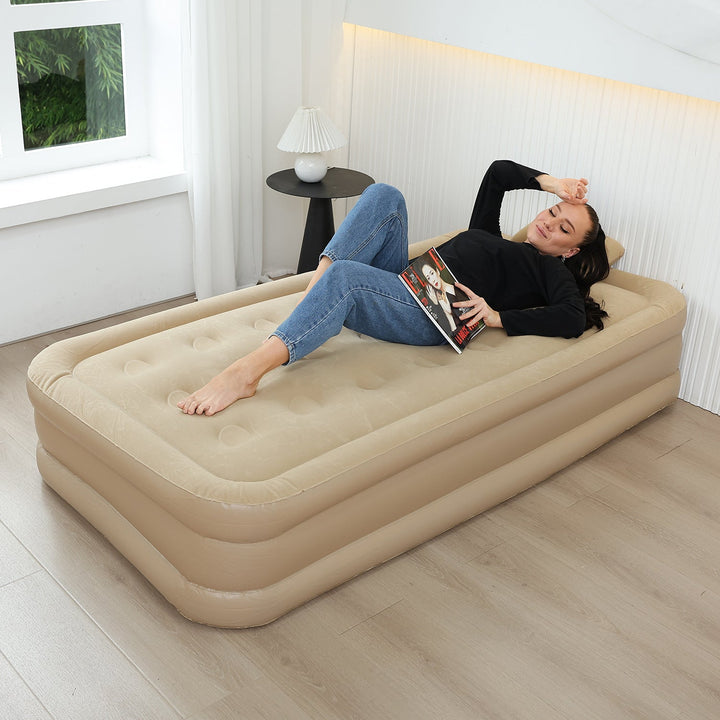 Ladies Inflatable Comfort Mattress with Velvet Surface Kalsten